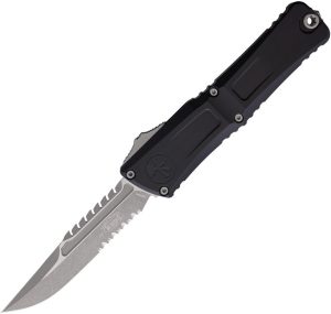 Microtech Auto Combat Troodon Interceptor Apocalyptic Black