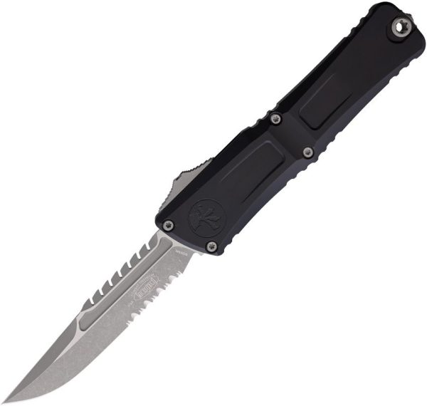 Microtech Auto Combat Troodon Interceptor Apocalyptic Black
