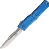 Microtech Auto Combat Troodon Interceptor Blue Serrated