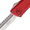 Microtech Auto Combat Troodon Intercepto Red Aluminum