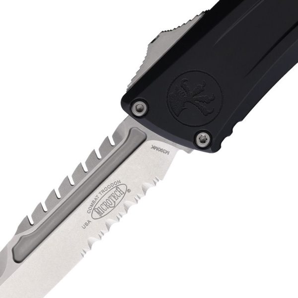 Microtech Auto Combat Troodon Intercepto Black Aluminum