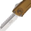 Microtech Auto Combat Troodon Intercepto Tan Aluminum