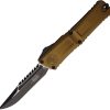 Microtech Auto Combat Troodon Intercepto Tan Sawback