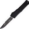 Microtech Auto Combat Troodon Intercepto Black Two-Tone