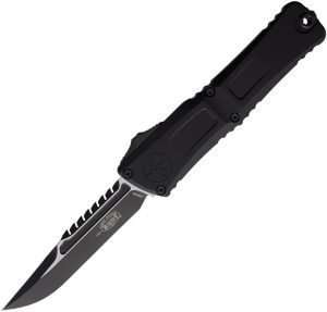 MCT12171TS.jpg Microtech Auto Combat Troodon Intercepto Black Two-Tone