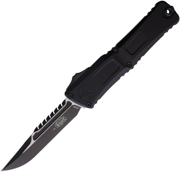 Microtech Auto Combat Troodon Intercepto Black Two-Tone
