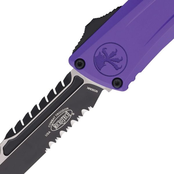 Microtech Auto Combat Troodon Intercepto Purple