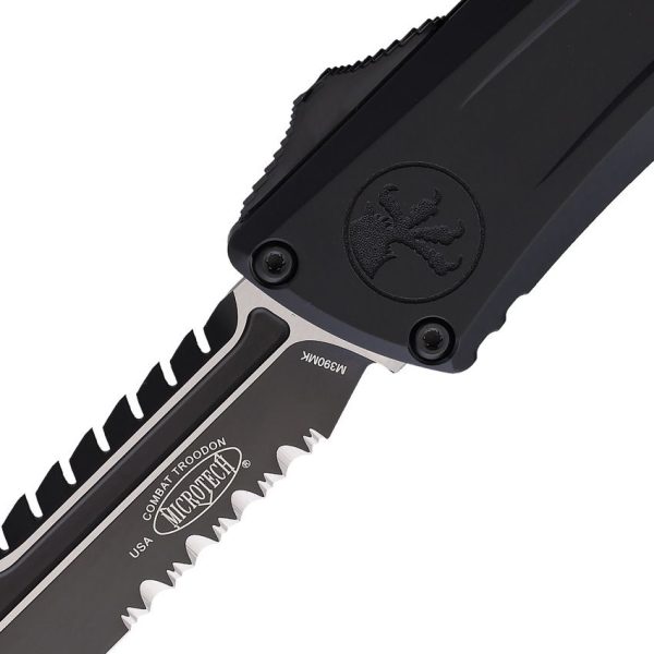 Microtech Auto Combat Troodon Intercepto Black