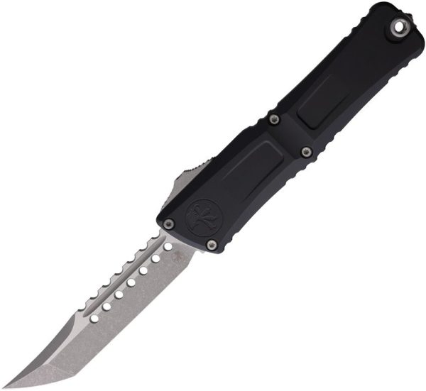 Microtech Auto Combat Troodon Hellhound Black