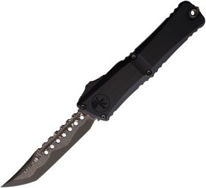 Microtech Auto Combat Troodon LT Damascus Black
