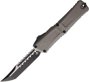 Microtech Combat Troodon Hellhound Auto - Gray Apocalyptic