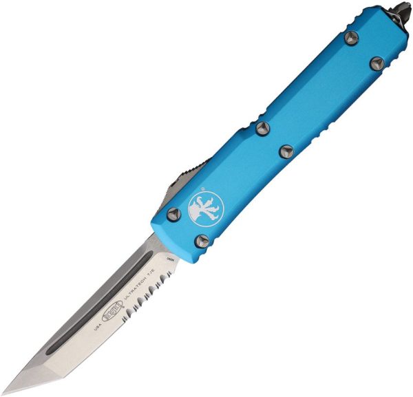 Microtech Ultratech T/E OTF Tanto - Turquoise Aluminum