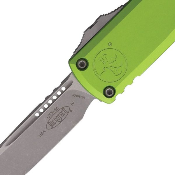 Microtech UTX-85 Gen IV Auto OTF - Neon Green Apocalyptic