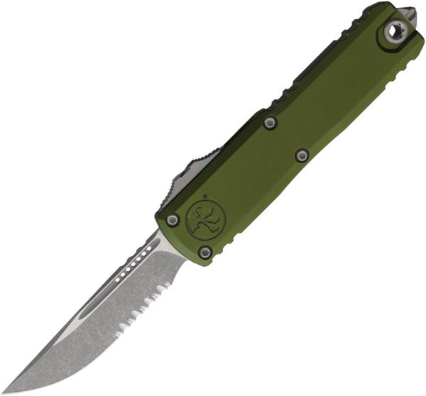 Microtech UTX-85 Gen IV Auto OTF - OD Green Serrated Apocalyptic