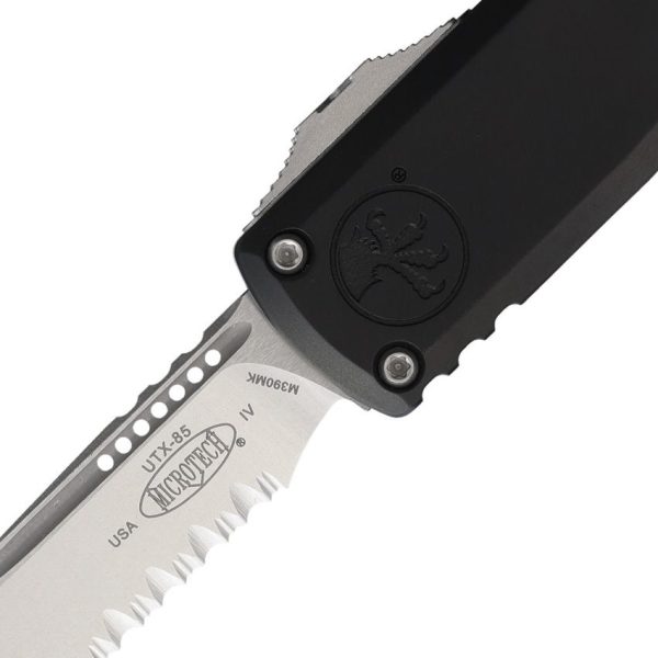 Microtech UTX-85 Gen IV Auto OTF - Black Serrated Stonewash