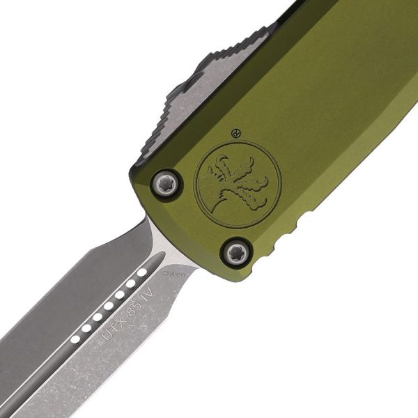 Microtech UTX-85 D/E Gen IV OTF Auto - OD Green Apocalyptic