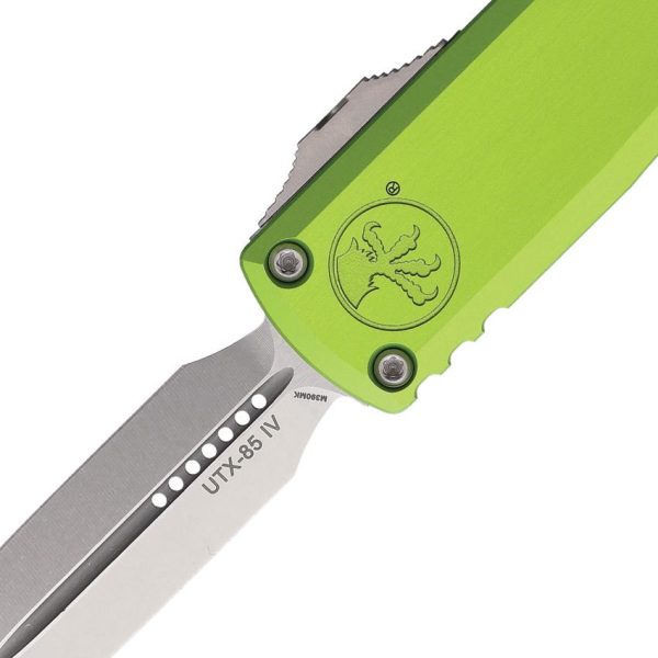 Microtech UTX-85 D/E Gen IV OTF Auto - Neon Green Stonewash