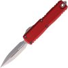 Microtech UTX-85 D/E Gen IV OTF Auto Folding Knife Red 3.13in M390MK