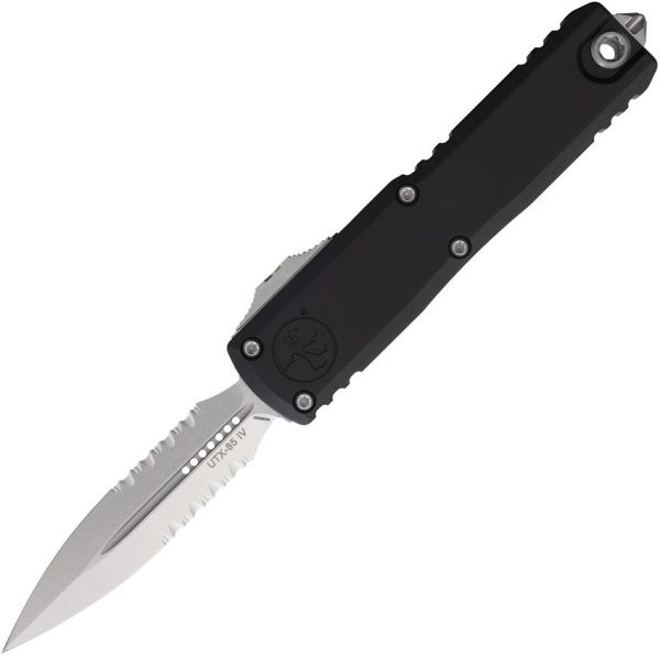 Microtech UTX-85 D/E Gen IV OTF Auto - Black Serrated