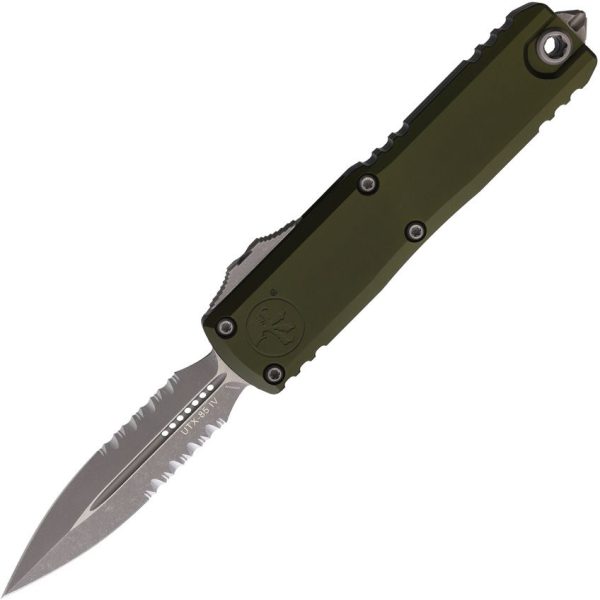 Microtech UTX-85 D/E Gen IV OTF Auto - OD Green Apocalyptic