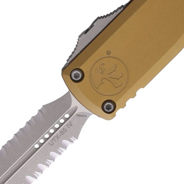 Microtech UTX-85 D/E Gen IV OTF Auto - Tan Apocalyptic