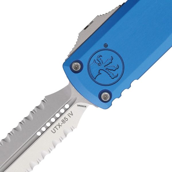 Microtech UTX-85 D/E Gen IV OTF Auto - Blue Serrated