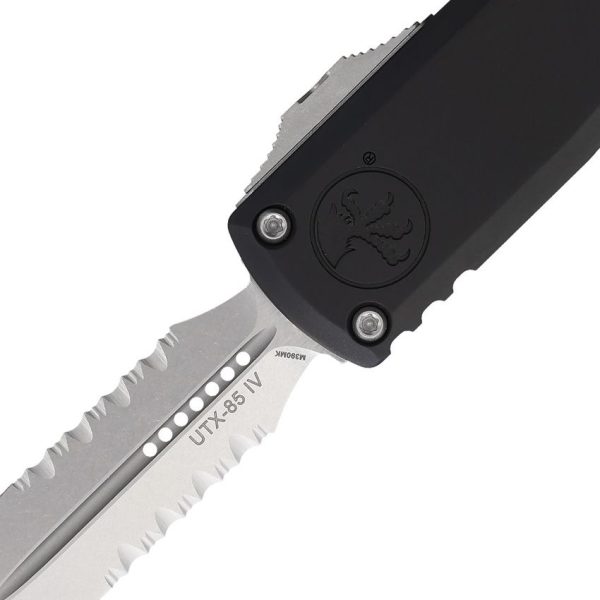 Microtech UTX-85 D/E Gen IV OTF Auto - Black Serrated