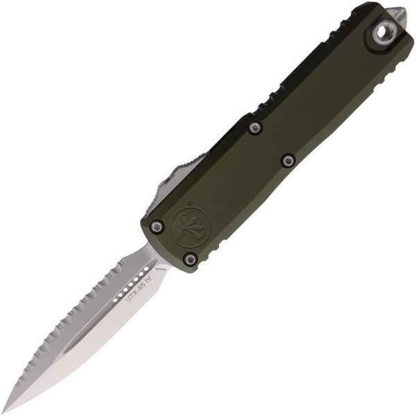 Microtech UTX-85 D/E Gen IV Stonewash OD Green OTF