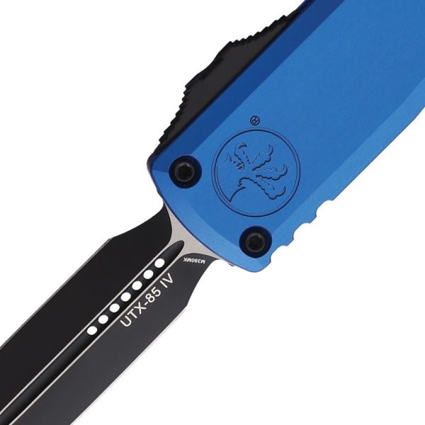 Microtech UTX-85 D/E Two-Tone Blue Automatic OTF
