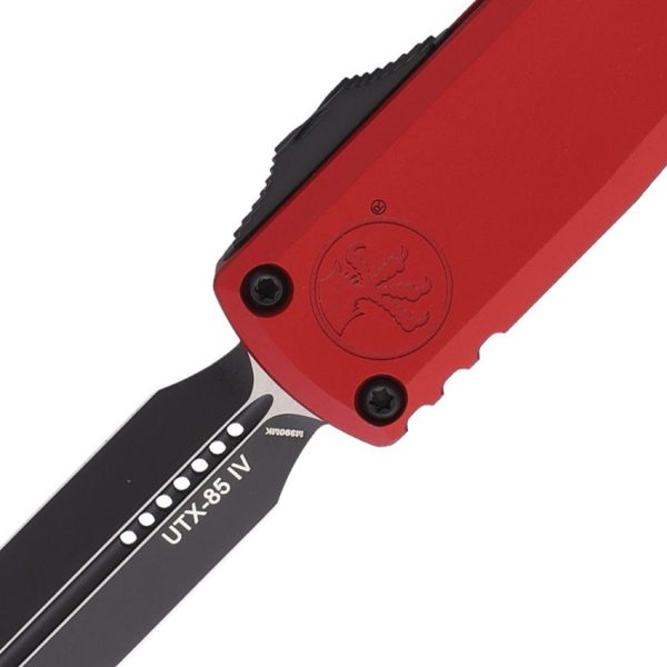 Microtech UTX-85 D/E Two-Tone Red Automatic OTF