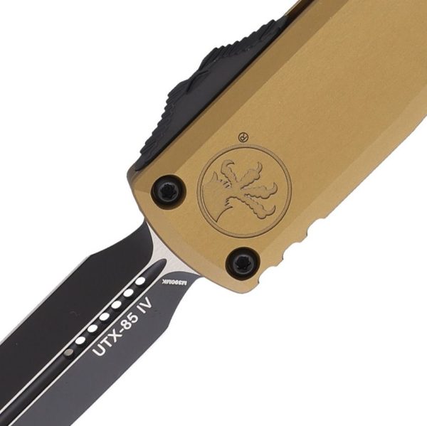 Microtech UTX-85 D/E Gen IV OTF Auto - Tan Aluminum