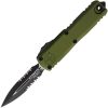 Microtech UTX-85 Serrated OTF Auto - OD Green