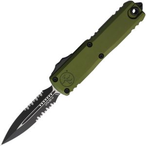 Microtech UTX-85 Serrated OTF Auto - OD Green