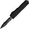 Microtech UTX-85 Serrated OTF Auto - Black Aluminum