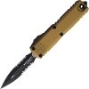 Microtech UTX-85 Serrated OTF Auto - Tan Aluminum