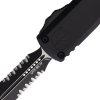 Microtech UTX-85 Serrated OTF Auto - Black Aluminum