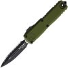 Microtech UTX-85 Full Serrated OTF Auto - OD Green