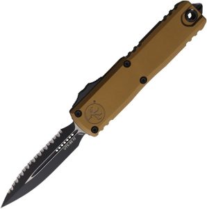 Microtech UTX-85 D/E Gen IV Tan Aluminum OTF Auto