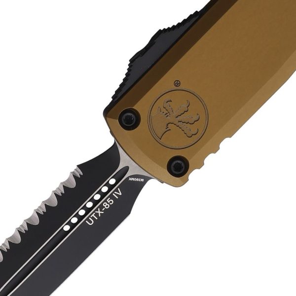 Microtech UTX-85 D/E Gen IV Tan Aluminum OTF Auto