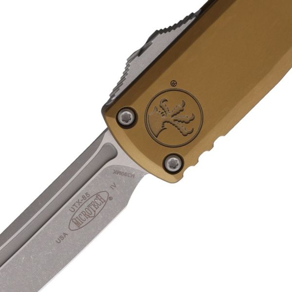 Microtech UTX-85 T/E Gen IV OTF Auto - Tan Apocalyptic