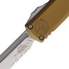 Microtech Auto UTX-85 TE Gen IV OTF - Tan Serrated