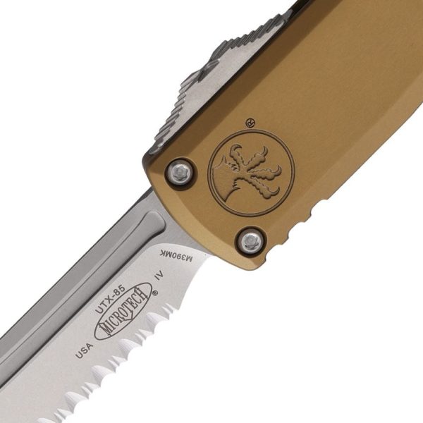 Microtech UTX-85 T/E Gen IV Auto OTF - Tan Stonewash