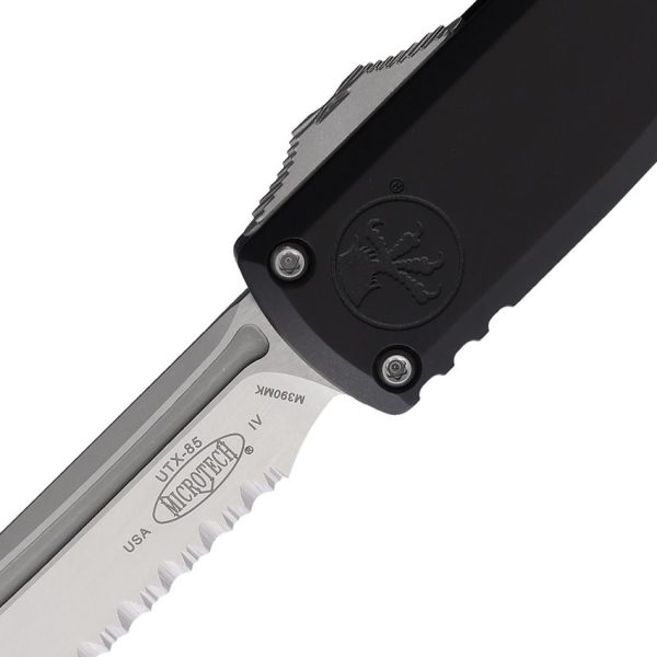 Microtech Auto UTX-85 TE Gen IV OTF - Black Fully Serrated