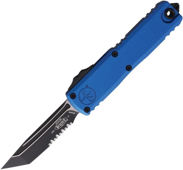Microtech UTX-85 T/E Gen IV OTF Serrated Blue