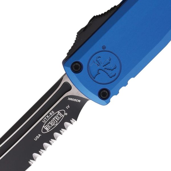 Microtech UTX-85 T/E Gen IV OTF Serrated Blue