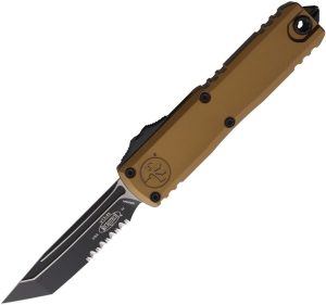 Microtech UTX-85 T/E Gen IV OTF Serrated Tan