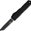 Microtech UTX-85 T/E Gen IV OTF Full Serrated Black