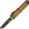 Microtech UTX-85 T/E Gen IV OTF Full Serrated Tan