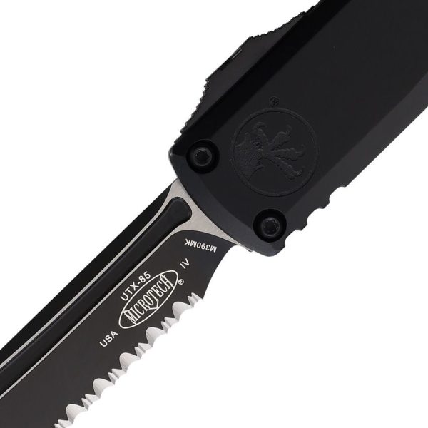 Microtech UTX-85 T/E Gen IV OTF Full Serrated Black