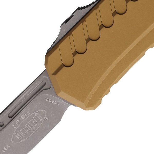Microtech Auto Cypher II OTF Tan Wharncliffe